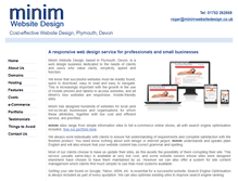 Tablet Screenshot of minimwebsitedesign.co.uk